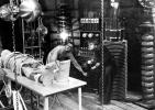 Dr. Frankenstein (Boris Karloff) and Fritz (Dwight Frye) 1931 movie 
